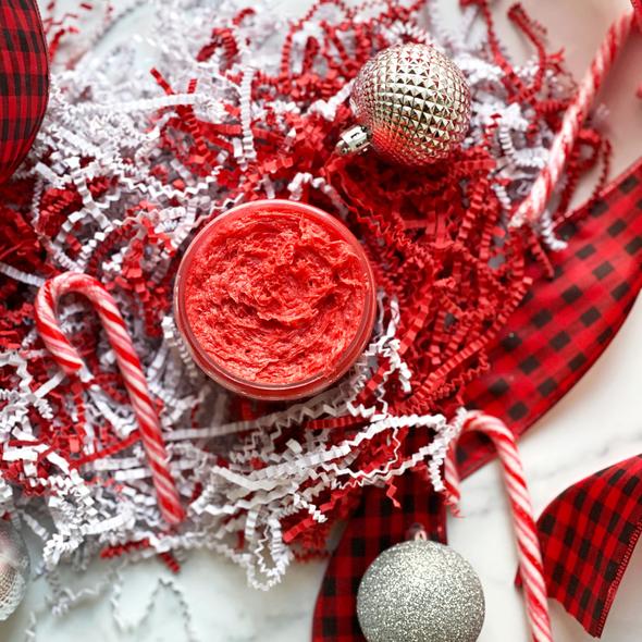Candy Cane Sugar Scrubs are the Way to Make Your Skin Glow